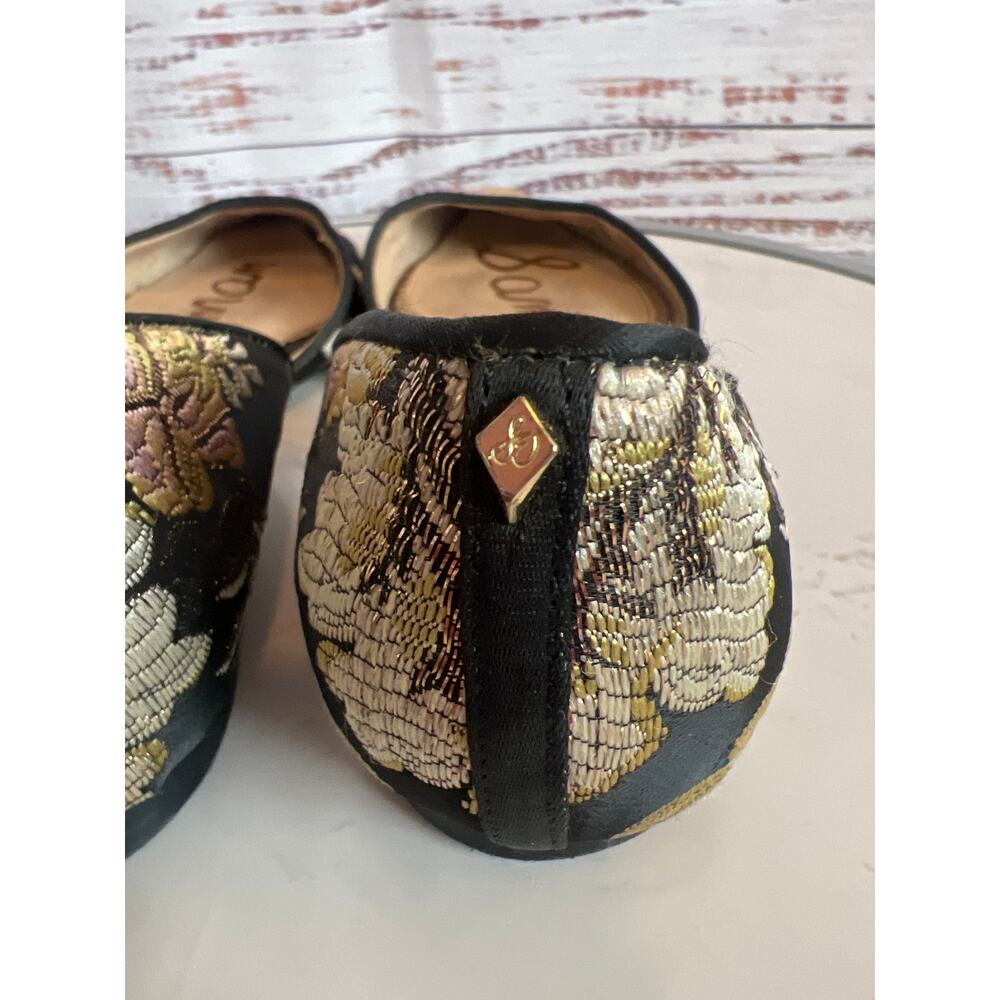 Sam Edelman Rodney D'Orsay Flats Black Brocade Size 6 1/2 - Picture 6 of 10